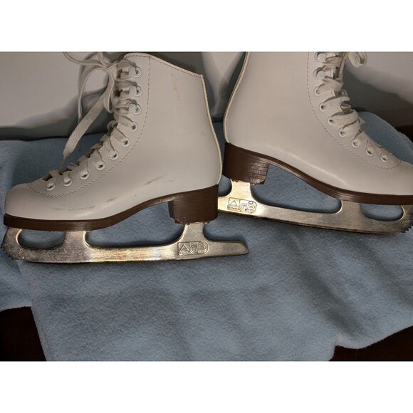 Jackson Glacier 120 White Figure Ice Skates Youth Size 12 Beginner Recreational - Picture 7 of 10